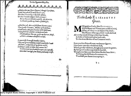 Grayscale scan of a book with dark area between pages
